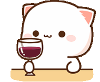 Cat having a drink